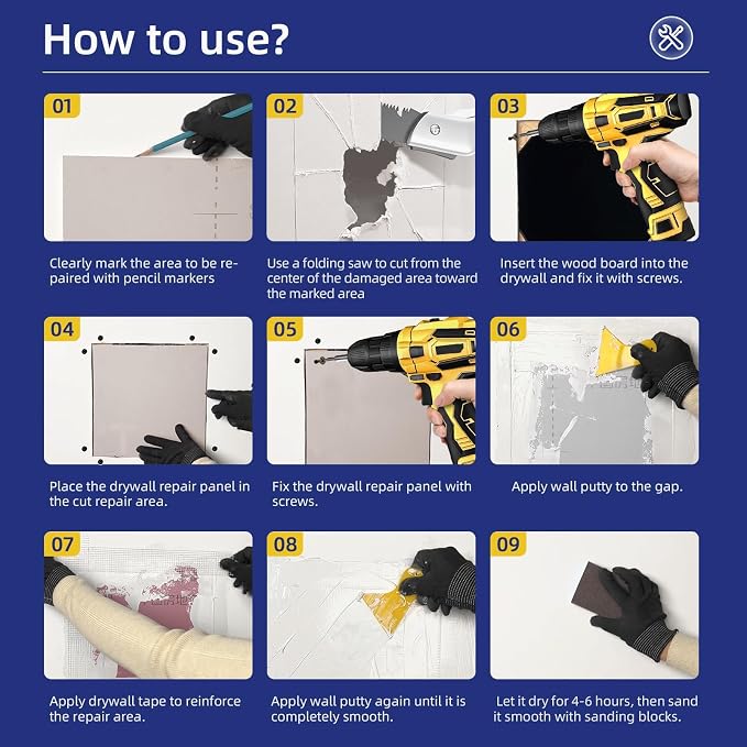 Drywall Repair Kit with 20"x20" Panel - Image 6