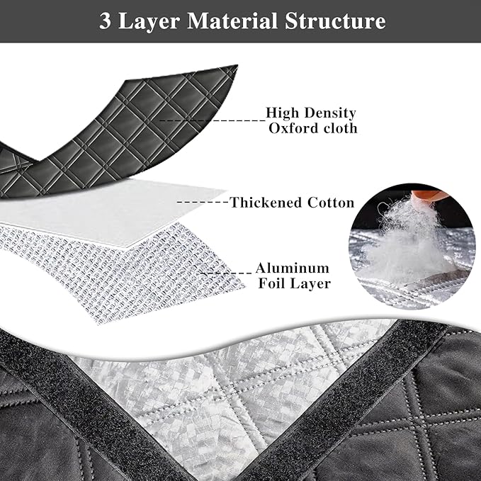 Thermal Window Cover for Winter, Max Adjustable to 43x59, Durable Oxford Cloth - Image 8