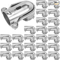 24 PCS 90° Squeeze Connectors AC/MC/Flex 3/4 Inch 90 Degree Elbow Cable by Tewloss