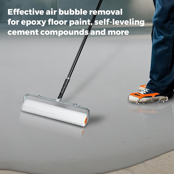 18 Inch 13/20/31mm Self Leveling Concrete Spiked Roller - Image 3