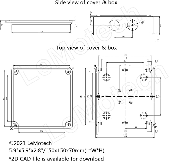 ABS Plastic Dustproof Waterproof IP65 Junction Box Universal Electrical Project - Image 6