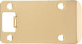 Round Corner Extended Lip Strike Plate, 2-1/4" x 4", Polished Brass by StoneHarborHardware
