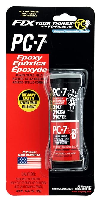 PC Products PC-7 Epoxy Adhesive Paste, Two-Part Heavy Duty, 2oz in Two Jars by ProtectiveCoatingCo