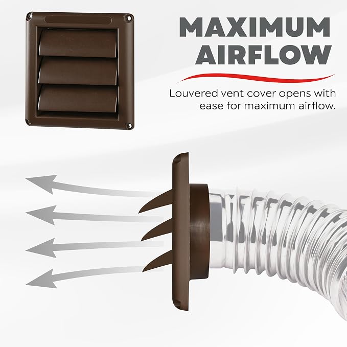 Deflecto Outdoor Dryer Vent Cover 4-Inch - Image 5