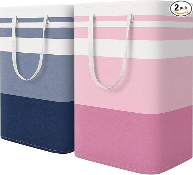 HomeHacks 2 Pack Laundry Baskets, Laundry Hampers Bags | Waterproof, by HomeHacks