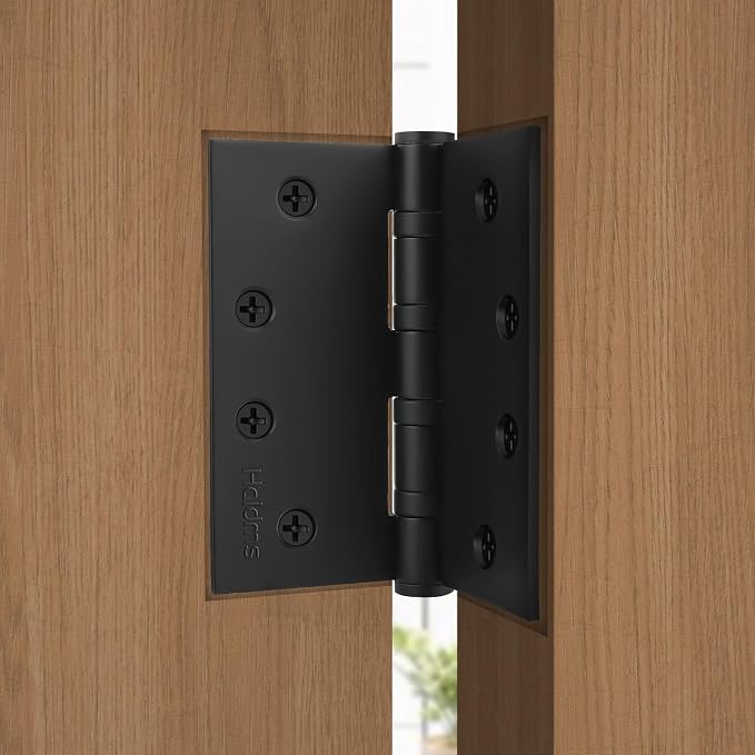 304 Stainless Steel Matte Black 4'' Door Hinges - Image 6