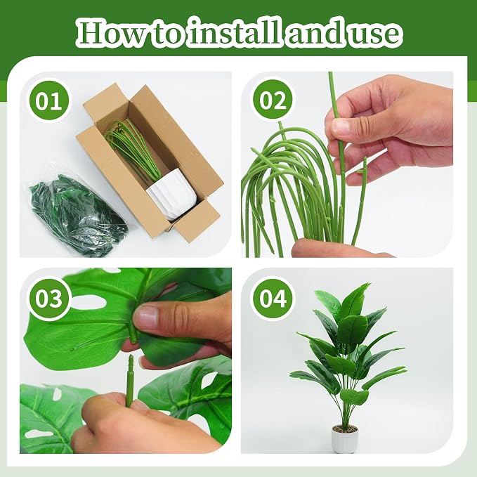 Freyalife 28“ Fake Plant Artificial Banana Tree - Image 3