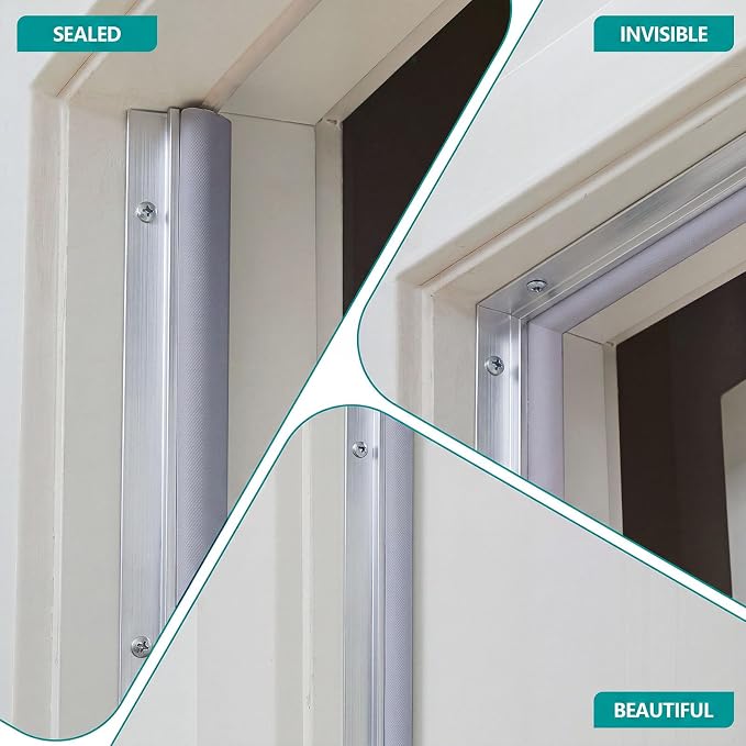 Yuntau 5 Pcs Screw on Door Weather Stripping 42" 36" Exterior Door Weather - Image 6