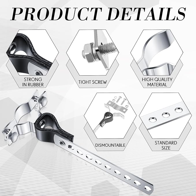Geetery 2 Pcs Universal Exhaust Hangers Muffler Hanger, Rv Style, Heavy Duty - Image 3