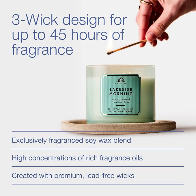 Bath & Body Works Lakeside Morning 3-Wick Candle - Image 4