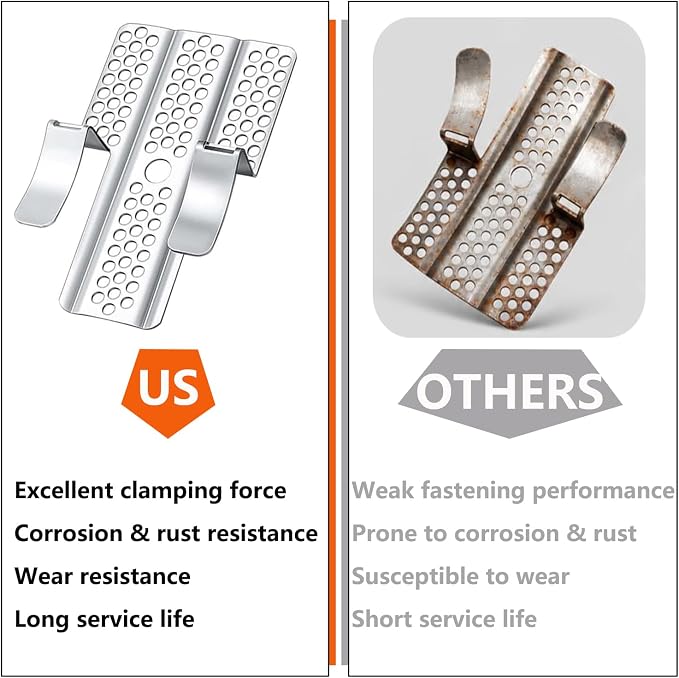 Drywall Repair Clips, Stainless Steel Wall Patch Kit, Fits 1/2" and 5/8" Panels - Image 6
