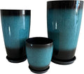 24/21/11 Inch Tall Planter Pots Garden Plastic Planters by MinCHI257