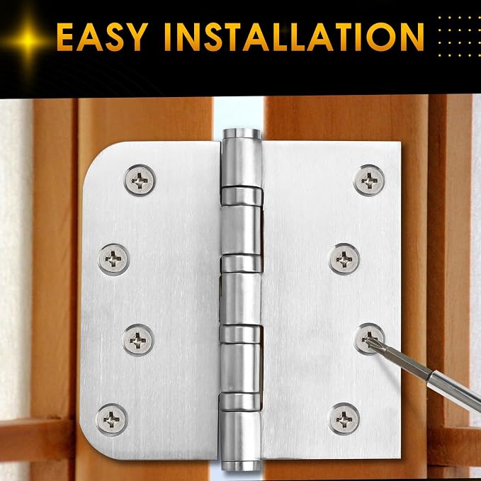 304 Stainless Steel Door Hinges 4 inch X 4 inch Heavy Duty Ball Bearing Non - Image 5