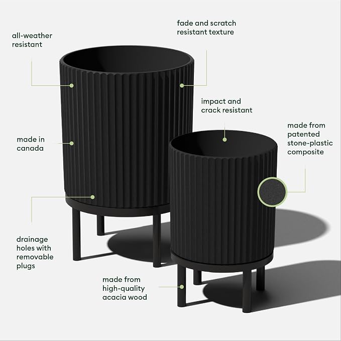 Veradek Demi Series Raised Duo Planters - Image 2