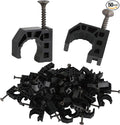 50 Pack 5/8" Half Clamps J-Hook by LBRAXYI