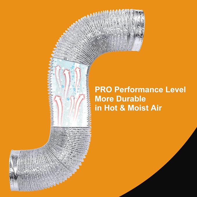 Heavy Duty 4"Flexible Dryer Vent Exhaust Duct Hose 12 Feet - Image 5