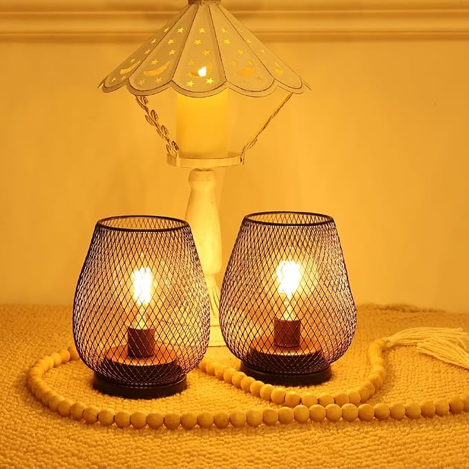 Set of 2 Rechargeable Lamp LED Table Lantern, Events - Image 7