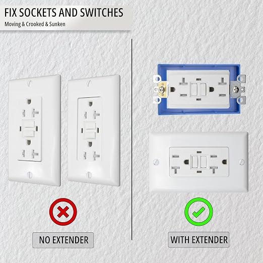 1/4" Single Gang Box Extender, 1 Pack | 1/4" single gang box extender; includes - Image 5
