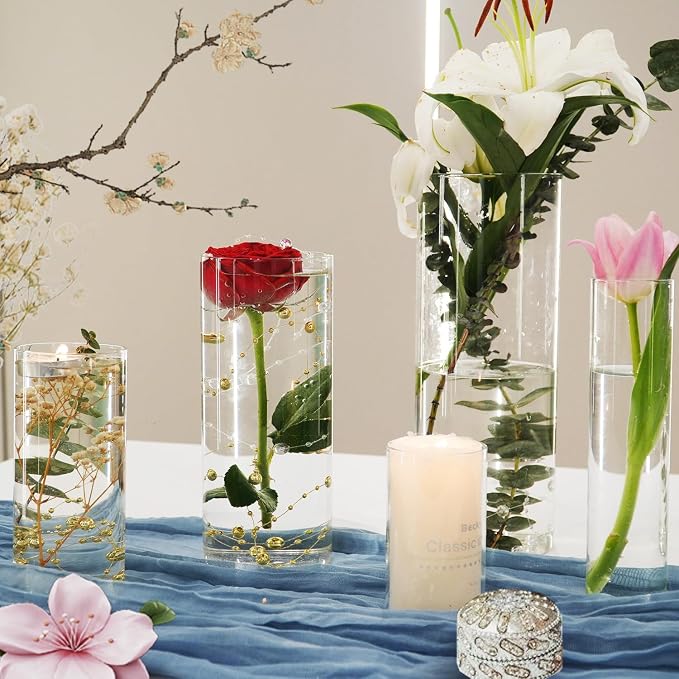 30pcs 11.8Inch Large Size Glass Vase Cylinder - Image 5