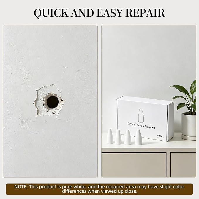 Drywall Hole Repair Kit 40Pcs, Wall Hole Filler - Image 5