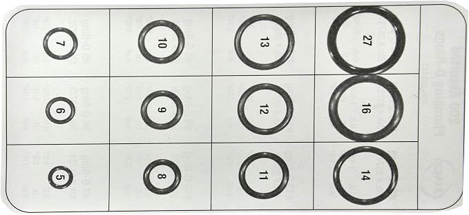 Danco Rubber O-Ring Kit, 200-Pieces, 12 Size Assortment, - Image 8