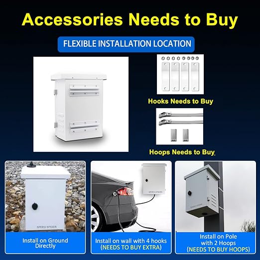 Outdoor Electrical Enclosure Nema Box16x20x10 Removable Mount Plate&FanVent | - Image 8