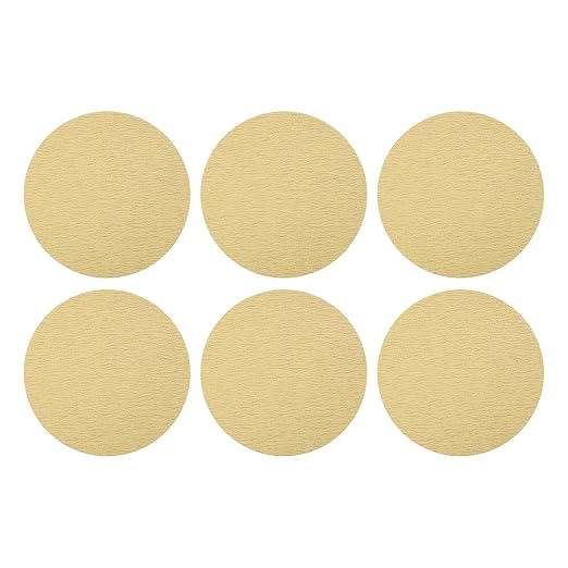 HARFINGTON 10 Pcs 8 Inch Sanding Discs 120 Grit Yellow Aluminum Oxide | Hook by HARFINGTON