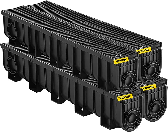 VEVOR Trench Drain System 4 Pack, Channel Drain by VEVOR