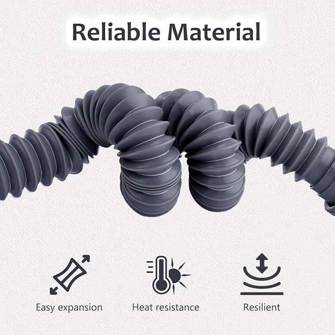 Sink Drain Kit with Expandable Flexible 9.6" to 27" P-trap, 1-1/2" or 1-1/4" - Image 4
