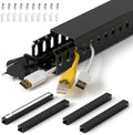 1.4"H x 1.6"W Cable Raceway, 66in Under Desk Wire Management Channel, 16.5in by ZhiYo
