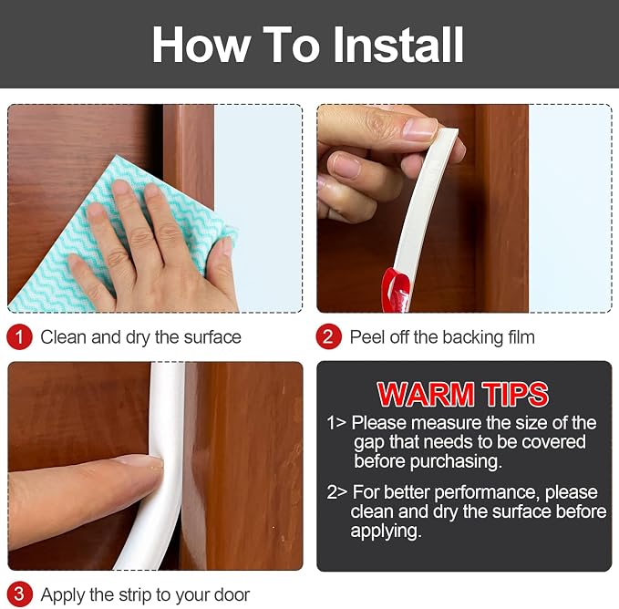 Benory Silicone Door Weather Stripping - Image 6