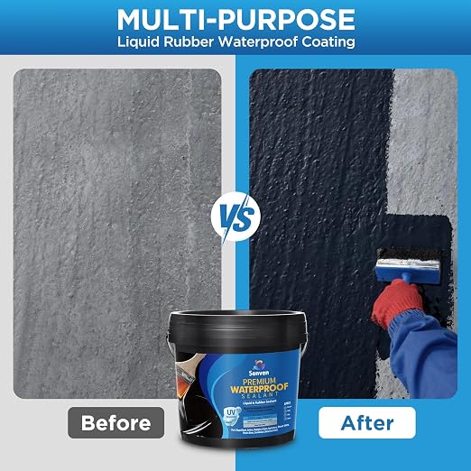 Waterproof Sealant Black Waterproof Coating 1 Gallon Leak Repair Coating - Image 6