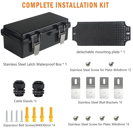 Electrical Junction Box, IP67 Waterproof Outdoor Box ABS Plastic Enclosure - Image 7