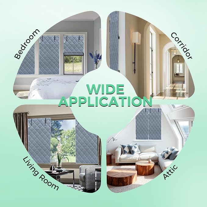 Thicken Cotton Layer Thermal Window Cover 30"x56" | Window Insulation - Image 7