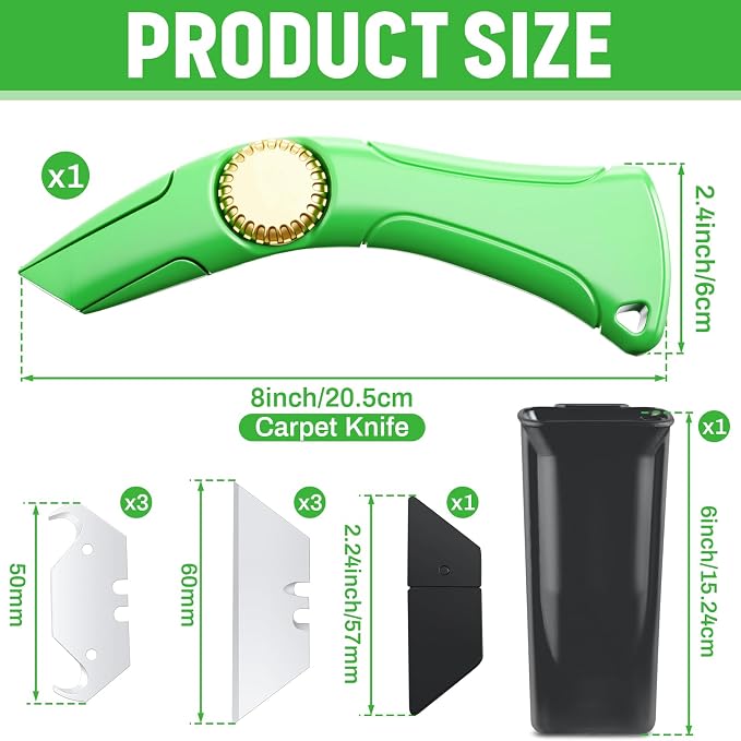 WILLBOND 1 Pack Heavy Duty Fixed Roofing Knife - Image 2