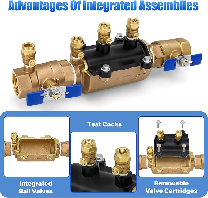 1" 350 Double Check Backflow Preventer | Double Check Valve Assembly, Prevent - Image 3