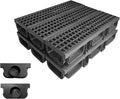 6 Pack 19.7x5.5x3.7 in. A15 Channel Drain by NATOTELADrainageSpecialist