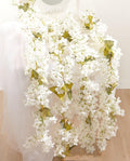 Artificial Flower Garland 2pcs 5.6ft Hydrangea Vine Decor, Hanging Faux by PONKING