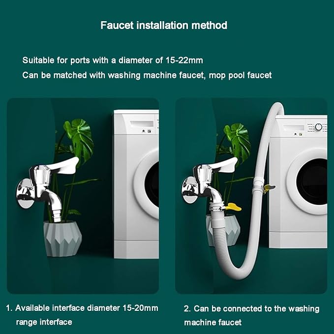 Kitchen Flexible Drain Hose, Washing Pipe, Universal Machine Extension - Image 4