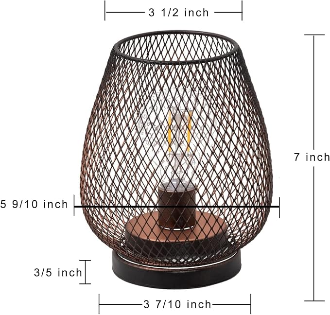 Set of 4 Battery Operated Lamp LED Table Lantern, Events - Image 3