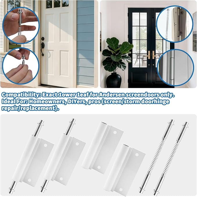 Lower Screen Door Hinge Leaf & K5131 Hinge Pin Kit - Image 6