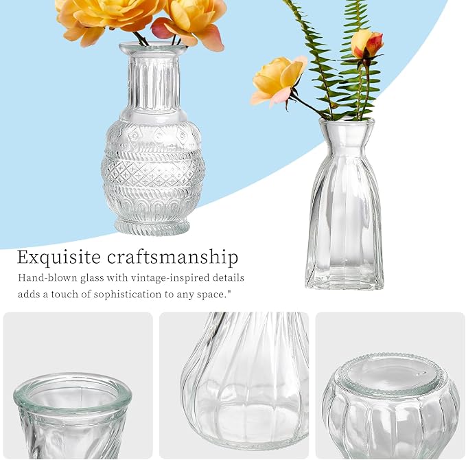 Glass Bud Vases Set of 64 - Image 4
