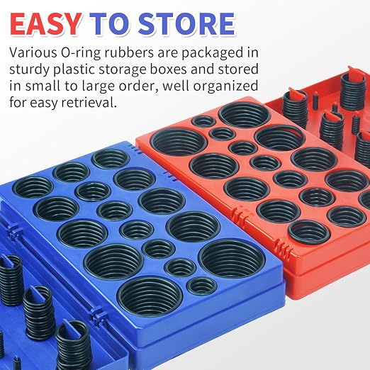 ZDBB 826 Pcs Universal Rubber O Ring Assortment Kit in Inch Standard SAE - Image 7