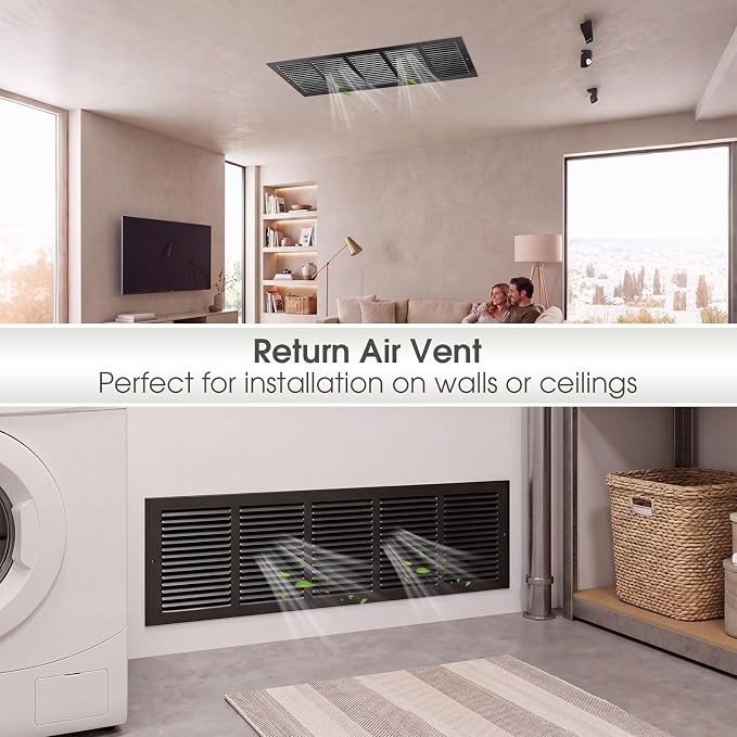 Black 3 Pack Ceiling Vent Cover - Image 5