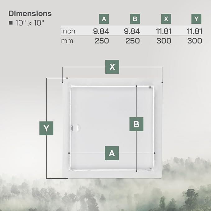 Vent Systems Access Panel for Drywall 10 x 10 Inch - Image 2