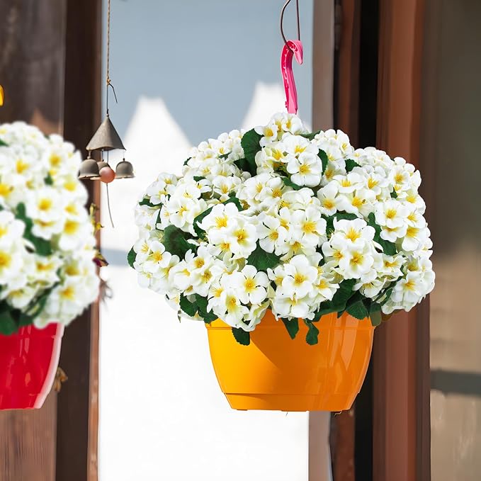 Hananona 6 Pcs Artificial Geranium Flowers - Image 3