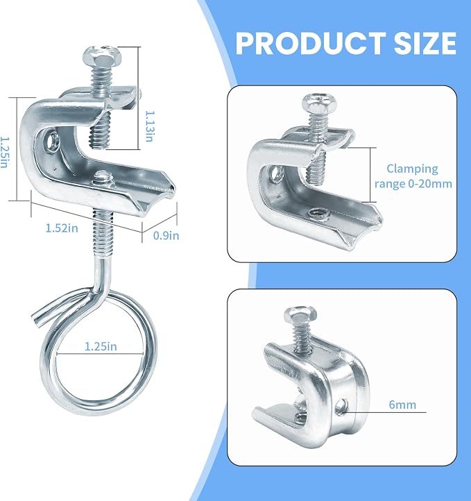 30 PC 1/4" x 20 Beam Clamp - Image 2