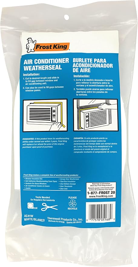 Frost King AC41WA AC Foam Weather Seal, Heavy Duty 1-1/2" W, 1/2" T - Image 3