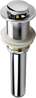 Bathroom Sink Pop Up Drain Without Overflow, Small Cap, Polished Chrome by ALLWIN-HOUSEWARE