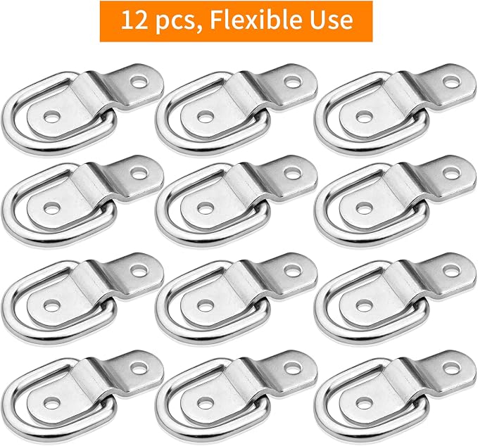 D-Ring Tie Downs Anchor1/4” Heavy Duty Surface Floor Mount Lashing Rings 2400 - Image 4